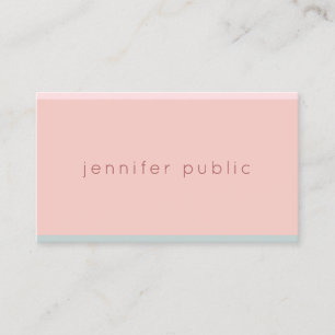 Creative Chic Pink Green Modern Simple Template Visitenkarte