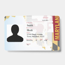 CREATIVE Child ID- Maryland Flag - RED