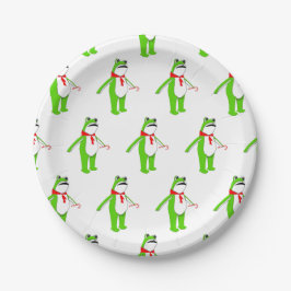 Creative Christmas Holiday Frog Pappteller