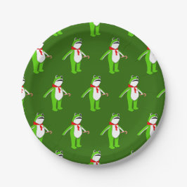 Creative Christmas Holiday Frog Pappteller