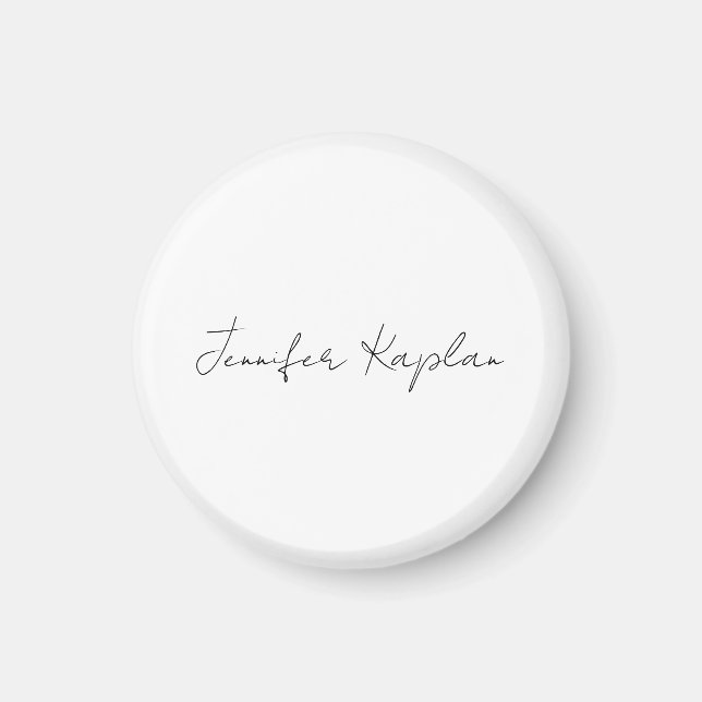 Creative Classic White Minimalistisch Beruflich Magnet (Vorne)