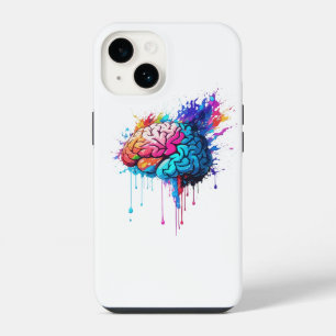 Creative Colorful Brain Splash Artwork iPhone 14 Hülle