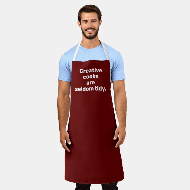 Creative Cooks sind selten Tidy Burgund Schürze (Getragen)