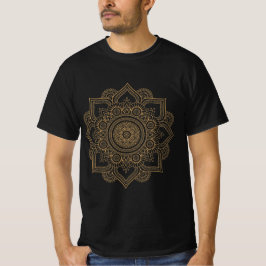 Creative Decorative Gold Design T-Shirt