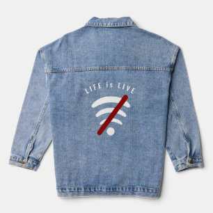 Creative Denim Jacket Jeansjacke