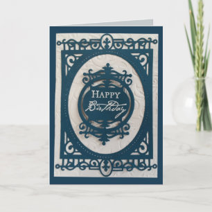 Creative Die Cut Happy Birthday Card Karte