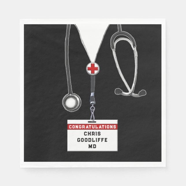 Creative Doctor Abschluss Serviette (Vorderseite)