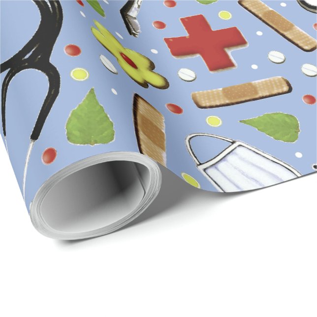 Creative Doctor-Geschenk Geschenkpapier (Rolleneckpunkt)