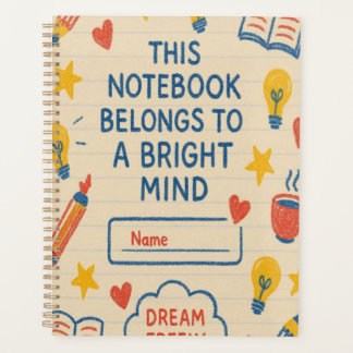 Creative Doodle-Notebook - Helles Mind Journal mit Planer