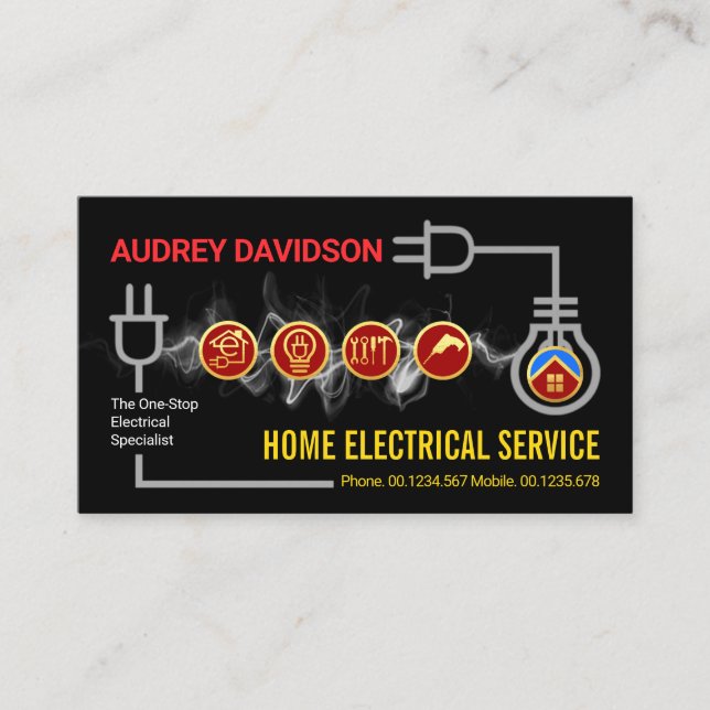 Creative Electric Lightning Circuit Board Visitenkarte (Vorderseite)