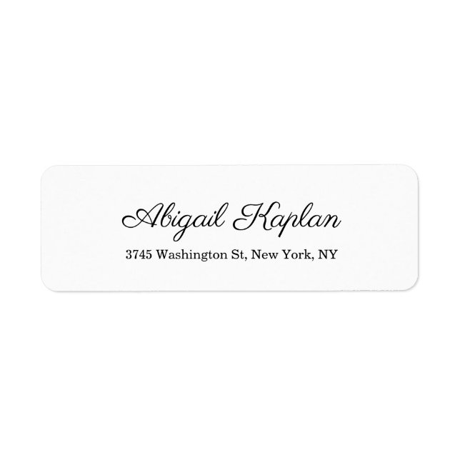 Creative Elegante Modernes Pariser Weiß Minimalist (Vorne)