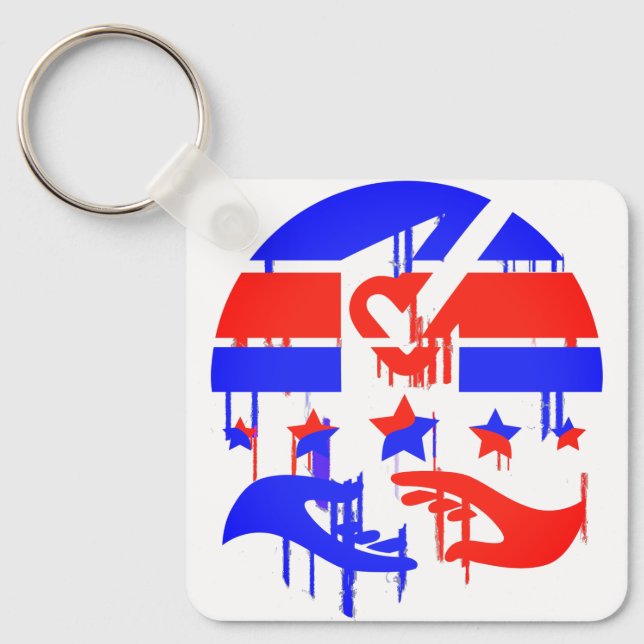 Creative Emblem der Ermächtigung und Vertretung Schlüsselanhänger (Vorderseite)