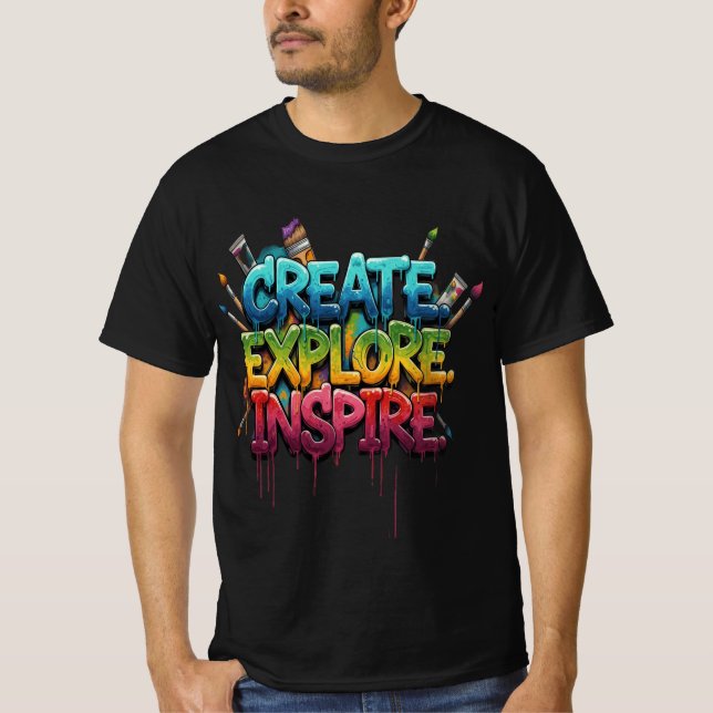 Creative Explorer Inspirational T-Shirt (Vorderseite)
