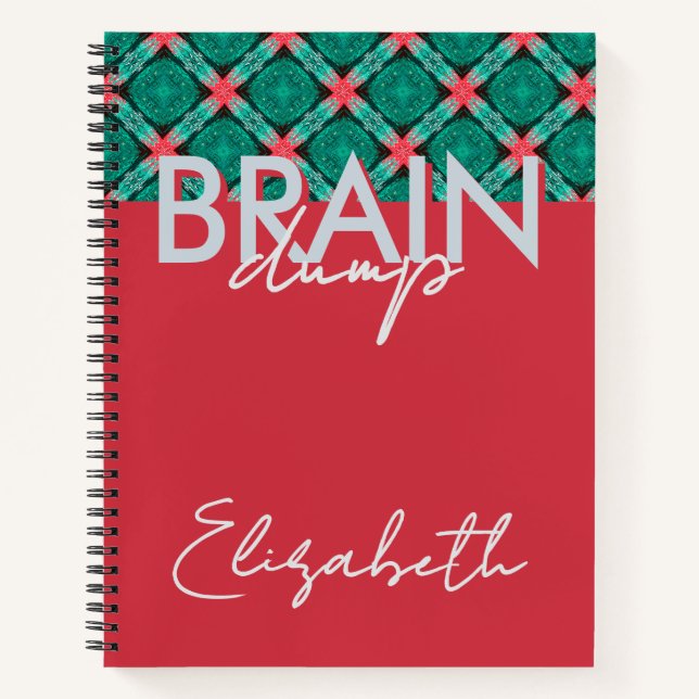 Creative Flow Brain Dump Mindset Organizer Coral Notizbuch (Vorderseite)