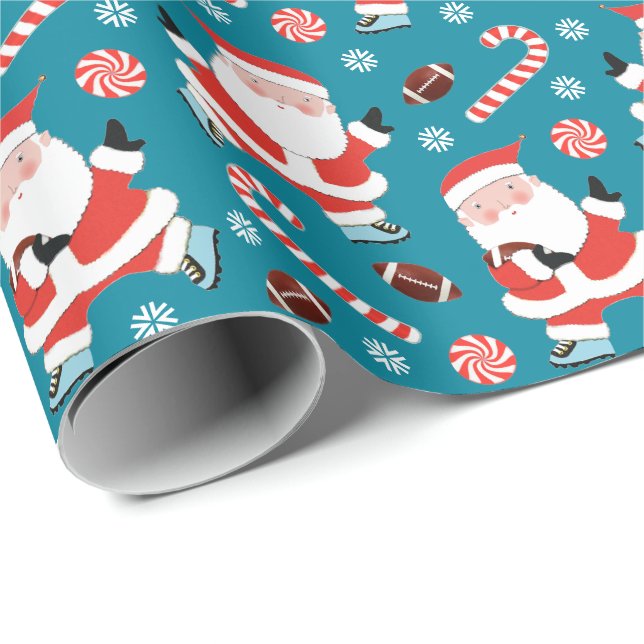 Creative Football Weihnachtsgeschenke Wrapping Pap Geschenkpapier (Rolleneckpunkt)