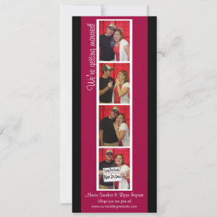 Creative Foto Booth (Red & Black) Save The Date