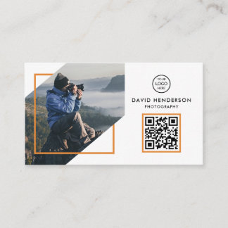 Creative Fotograf White Qr Code Visitenkarte