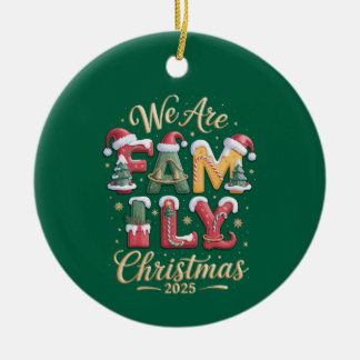 Creative & Fun Family Christmas Keramik Ornament