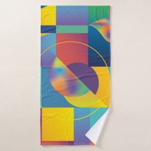 Creative Geometric: Abstrakte Vintage Abdeckung. Badehandtuch