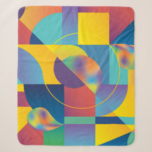 Creative Geometric: Abstrakte Vintage Abdeckung. Sherpadecke