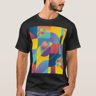 Creative Geometric: Abstrakte Vintage Abdeckung. T-Shirt