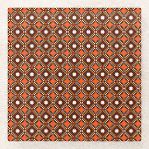 Creative Geometric, Modernes Abstraktes Rot. Glasuntersetzer