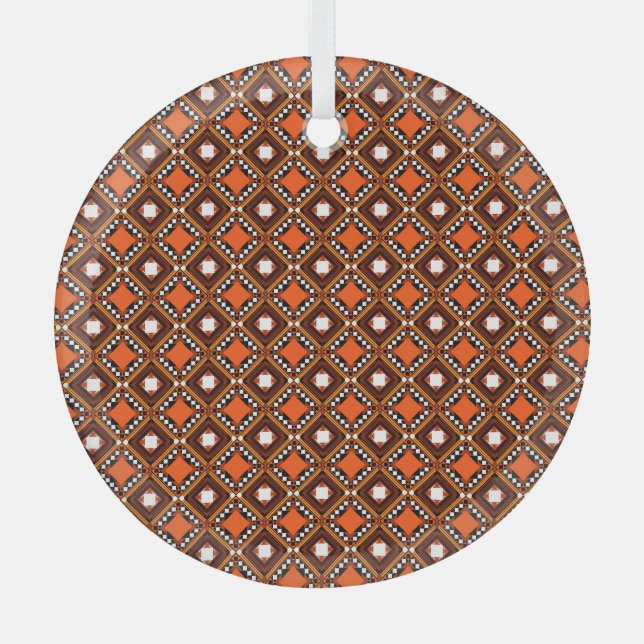 Creative Geometric, Modernes Abstraktes Rot. Ornament Aus Glas (Vorderseite)