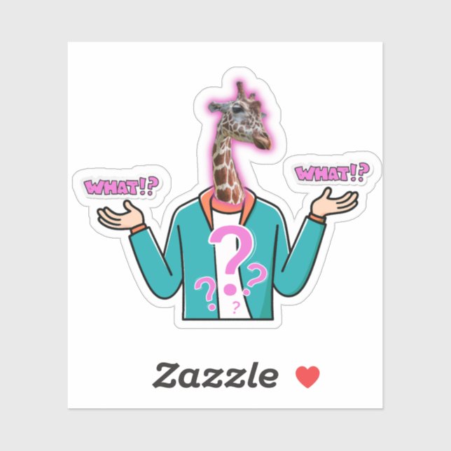 Creative Giraffe Sticker (Blatt)