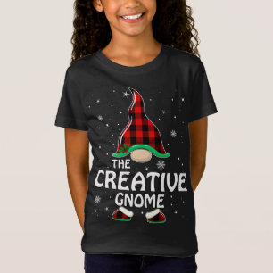 Creative Gnome Buffalo Kariert Matching Family Chr T-Shirt