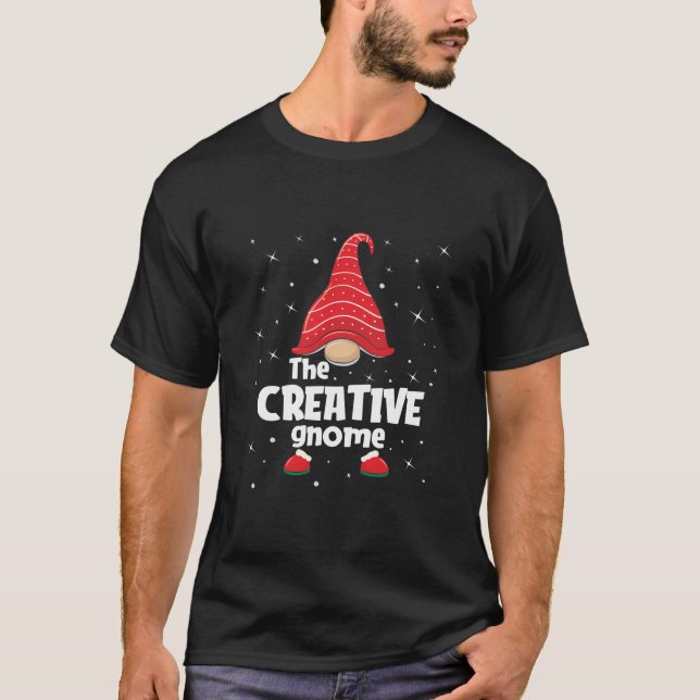 Creative Gnome Familie Matching Weihnachten Funny  T-Shirt (Vorderseite)