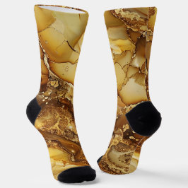 Creative Gold-Marmordesign Socken