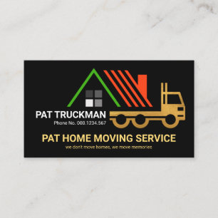Creative Gold Truck Moving Dachterrasse #Zazzle Ma Visitenkarte