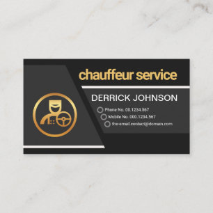 Creative Gray Trapezium Layers Chauffeur Visitenkarte