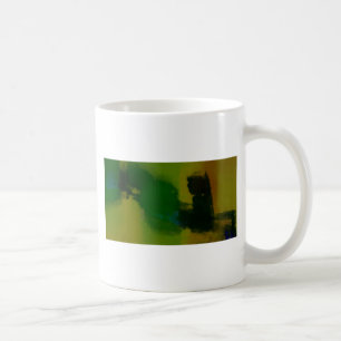 Creative Green Yellow Abstrakt Tasse