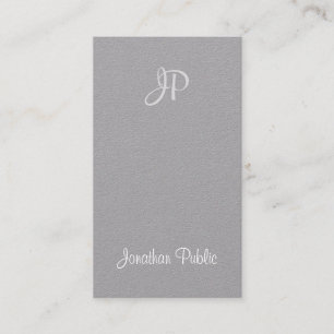 Creative handgeschriebene Script Monogram Elegany  Visitenkarte