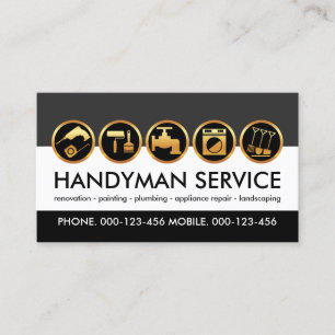 Creative Handyman Tools Layers Visitenkarte