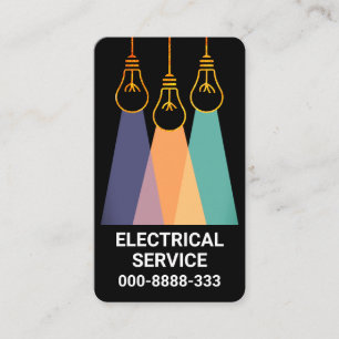 Creative Hanging Gold Lighting Shade Visitenkarte