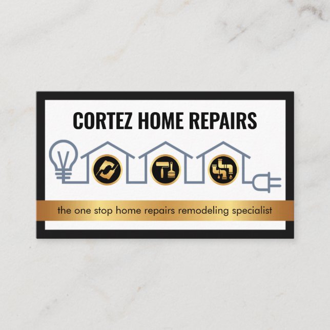 Creative Home Handyman Tools Circuit Wiring Visitenkarte (Vorderseite)