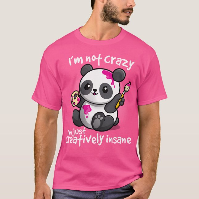 Creative Insane Panda T-Shirt (Vorderseite)