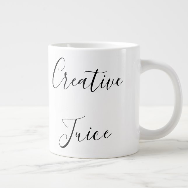 'Creative Juice' Kreative, Studenten, Künstlergesc Jumbo-Tasse (Rechts)