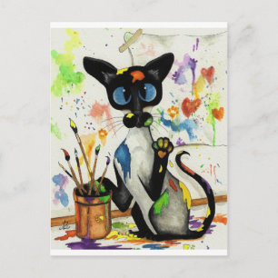 Creative Kitty Cat Postkarte