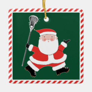Creative Lacrosse Christmas Collectible Keramikornament
