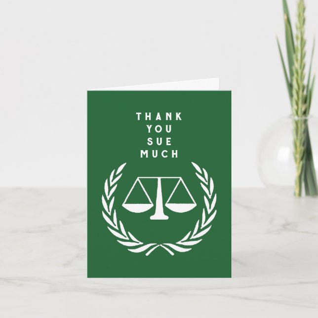 Creative Lawyer Dankeskarte (Vorderseite)