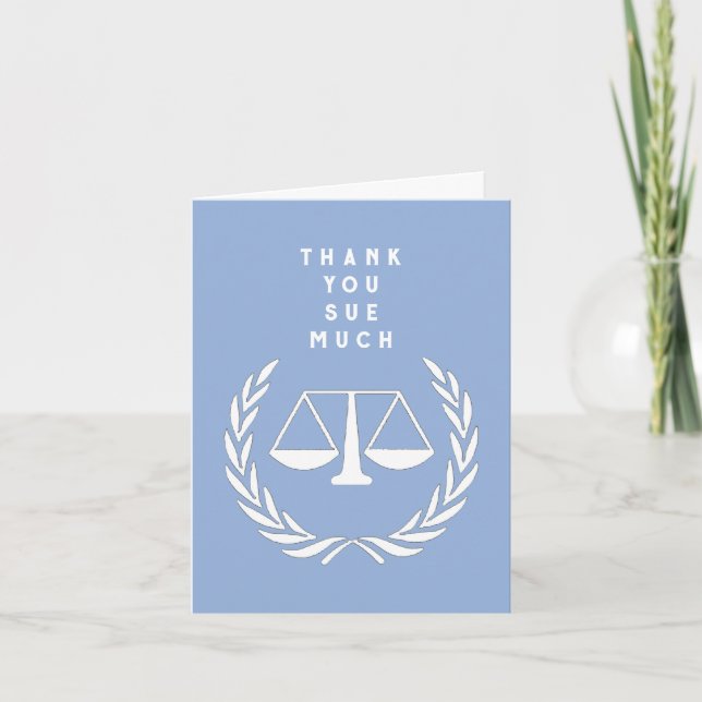 Creative Lawyer Dankeskarte (Vorderseite)