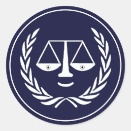 Creative Lawyer Runder Aufkleber