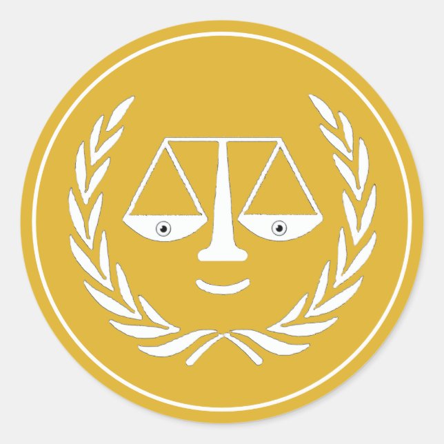 Creative Lawyer Runder Aufkleber (Vorderseite)