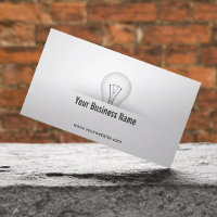 Creative Light Bulb Consulting Business Card