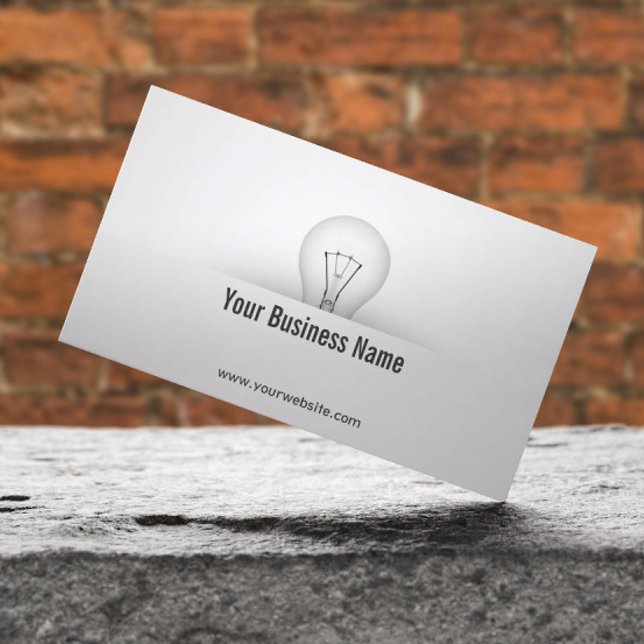 Creative Light Bulb Consulting Business Card Visitenkarte (Von Creator hochgeladen)