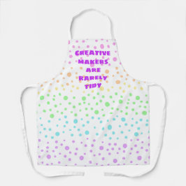 Creative Maker sind selten tidy Rainbow Dots Schür Schürze