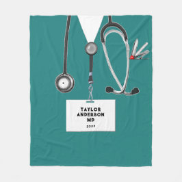 Creative Medical Doctor Fleece Blanket